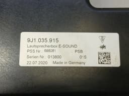 PORSCHE Porsche Taycan 9J speaker 9J1035915 speaker engine sound system — thumbnail 4