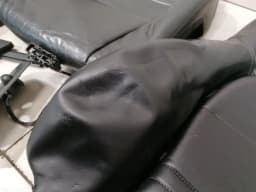 PORSCHE Porsche Boxster 986 left seat leather cover 99652157100 seat cover leather — thumbnail 9