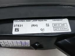 MCLAREN McLaren 720S Coupe Right Rear Light 14AA264CP Rear Right Tail Light — thumbnail 2