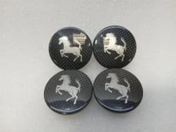 FERRARI Ferrari 296 GTS F171 889561 CARBON WHEEL HUB CAP SET OEM 54mm — thumbnail 3