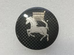 FERRARI Ferrari 296 GTS F171 889561 CARBON WHEEL HUB CAP SET OEM 54mm — thumbnail 4