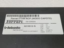 FERRARI Ferrari California F149 08-14 Convertible Top Module 9219510 Hardtop ECU — thumbnail 10