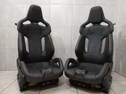 BMW BMW 4 G82 G83 M4 set of 2 seats bucket seats CSL carbon bucket seats black leather — thumbnail 1