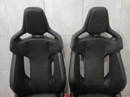 BMW BMW 4 G82 G83 M4 set of 2 seats bucket seats CSL carbon bucket seats black leather — thumbnail 4