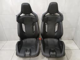 BMW BMW 4 G82 G83 M4 set of 2 seats bucket seats CSL carbon bucket seats black leather — thumbnail 3