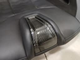 BMW BMW 4 G82 G83 M4 set of 2 seats bucket seats CSL carbon bucket seats black leather — thumbnail 7