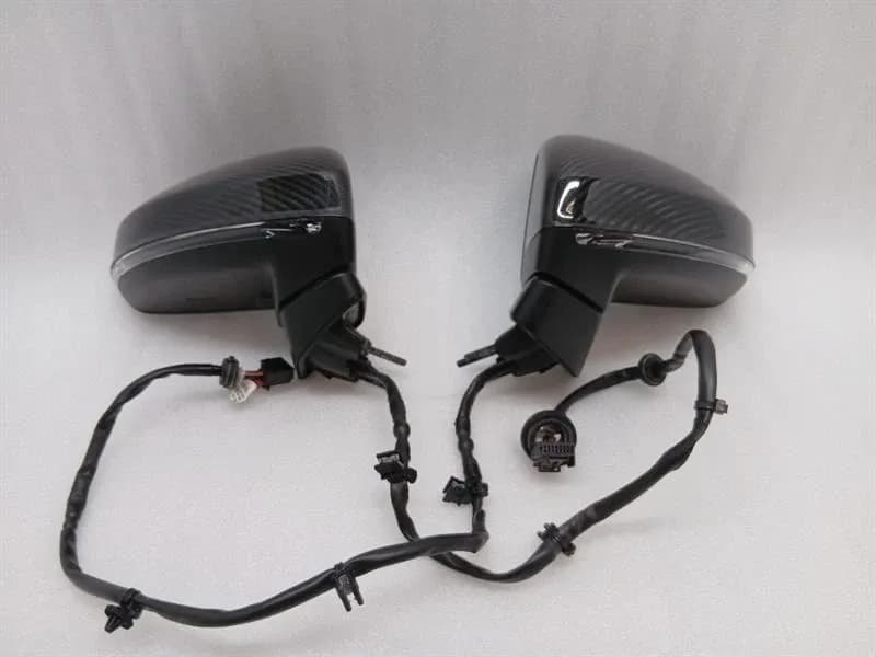 AUDI AUDI R8 4S PERFORMANCE LEFT DOOR MIRROR 4S0857527 CARBON SET RIGHT HAND DRIVE RHD