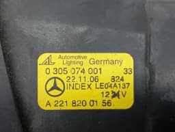 MERCEDES-BENZ Mercedes S-Class W221 Left Front Foglamp A2218200156 Fog Light Left — thumbnail 6