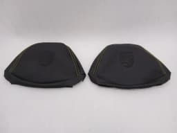 PORSCHE PORSCHE 911 991 LWB SEAT COVERS LOGO RACING YELLOW SEATS TRIM CREST YELLOW — thumbnail 1
