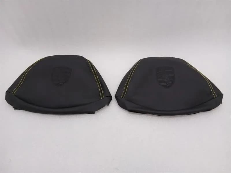PORSCHE PORSCHE 911 991 LWB SEAT COVERS LOGO RACING YELLOW SEATS TRIM CREST YELLOW