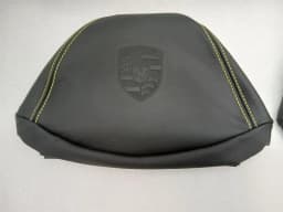 PORSCHE PORSCHE 911 991 LWB SEAT COVERS LOGO RACING YELLOW SEATS TRIM CREST YELLOW — thumbnail 2