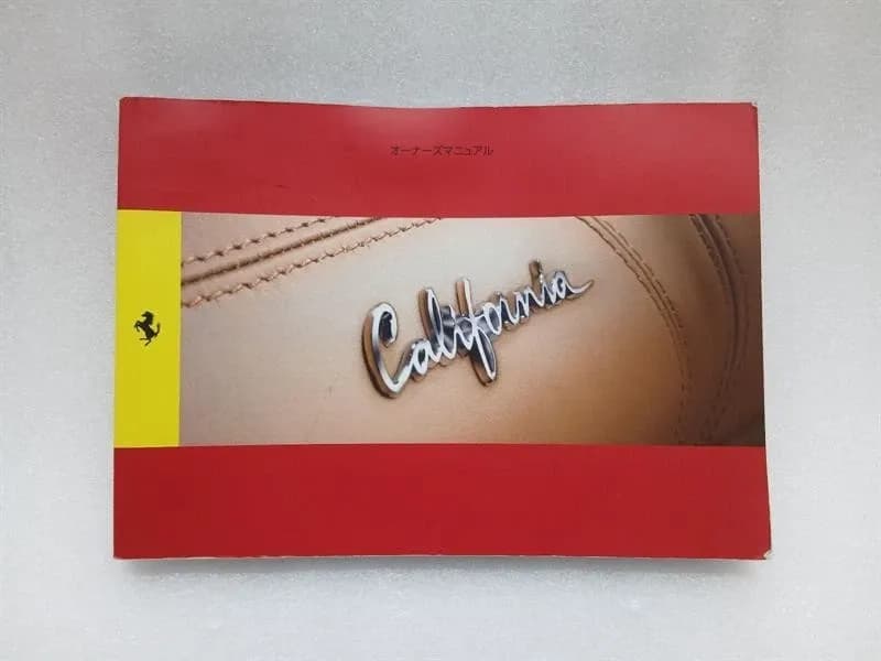 FERRARI Ferrari California F149 08-14 4.3 Owners Manual Japan JPN Vehicle Manual