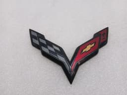 CHEVROLET Chevrolet Corvette C7 Flag Emblem Badge 23168615 Logo Badge — thumbnail 1