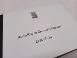 ROLLS ROYCE Rolls Royce Dawn Owner's Manual Dawn Vehicle Manual — thumbnail 5