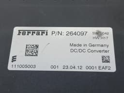 FERRARI Ferrari California F149 08-14 4.3 Electronic Module 264097 Voltage ECU — thumbnail 6