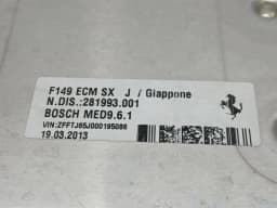 FERRARI Ferrari California F149 08-14 4.3 Engine ECU SET 238263 Engine ECU SET — thumbnail 5