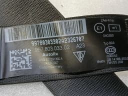 PORSCHE Porsche 911 997 front seat belt set 99780303302 seat belt front coupe — thumbnail 5