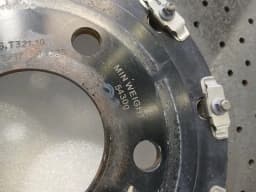 MCLAREN McLaren 720S coupe brake disc rear 14C0034CP brake disc rear ceramic 600LT — thumbnail 3