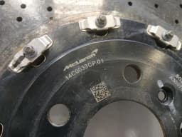 MCLAREN McLaren 720S Coupe Brake Disc Front 14C0033CP DEFECTIVE Brake Disc Front Ceramic — thumbnail 3
