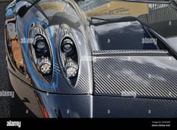 LAMBORGHINI PAGANI HUAYRA External Headlight Cover 002652E Fairing Front CARBON OEM — thumbnail 7