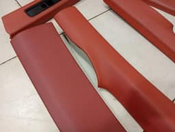 PORSCHE Porsche 911 996 A/B Post Cover 99655598203 Trim Terracotta Leather — thumbnail 6