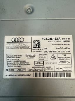 AUDI 4G1035182A Radio AUDI A6 / A6 ALLROAD (C7, 4G) (2010-2018) — thumbnail 8