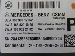 MERCEDES-BENZ A1669001204 1669001204 A1669008606 1669008606 Seats control unit MERCEDES-BENZ GL-CLASS (X166) (2012-2019) — thumbnail 2