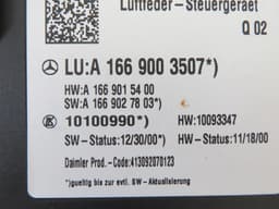 MERCEDES-BENZ A1669003507 1669003507 A1669000405 A1669003607 A1669009518 Level/air suspension control unit MERCEDES-BENZ GL-CLASS (X166) (2012-2019) — thumbnail 2