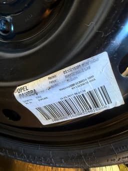 OPEL 13267272 13327305 13327308 13504505 13581762 22808194 Spare wheel OPEL INSIGNIA A (G09) (2008-2017) — thumbnail 8