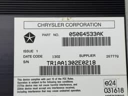 JEEP 05064533AK Audio amplifier JEEP GRAND CHEROKEE IV (WK, WK2) (2010-2021) — thumbnail 4