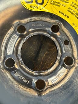 VOLVO 9209872 Spare wheel VOLVO V70 III (BW) (2007-2016) — thumbnail 6