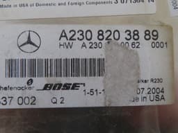 MERCEDES-BENZ A2308203889 2308203889 Audio amplifier MERCEDES-BENZ SL-CLASS (R230) (2001-2012) — thumbnail 2