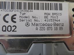 MERCEDES-BENZ A2208701889 2208701889 Amplifier / receiver / car phone, other MERCEDES-BENZ SL-CLASS (R230) (2001-2012) — thumbnail 2