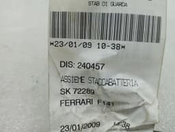 FERRARI Ferrari 599 GTB F141 Battery Master Switch 240457 Switch 240456 — thumbnail 7