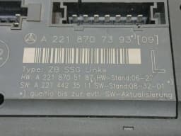 MERCEDES-BENZ Mercedes S-Class W221 Seat Electronic Module A2218707393 LH Seat ECU — thumbnail 7