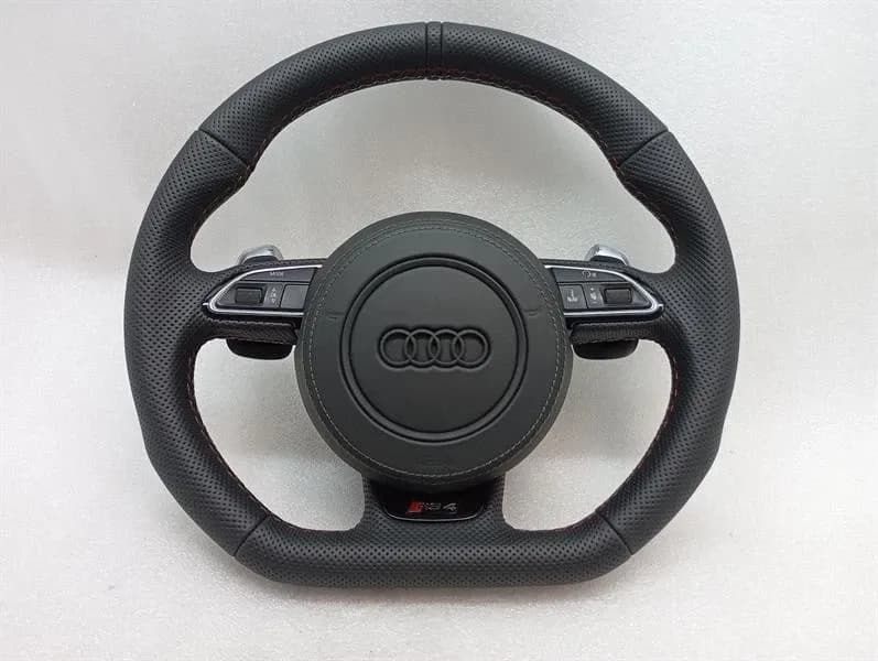 Audi RS5 8T RS4 A5 A4 B8 steering wheel leather steering wheel leather black