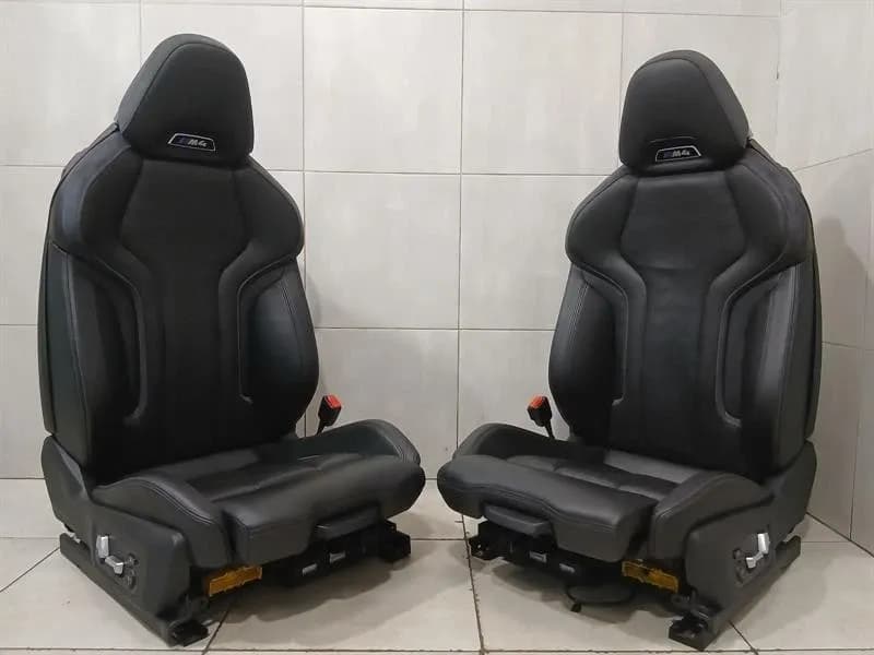 BMW 4 M4 G82 G22 seats front sport seats interior black leather black