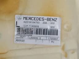 MERCEDES-BENZ Mercedes S W221 backrest cushion leather LH A2219101551 seat cushion A2219107947 — thumbnail 9