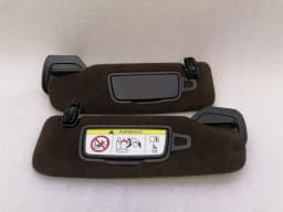 PORSCHE Porsche 911 991 Convertible Sun Visor Espresso Brown Sun Visor Trim Set OJ8 — thumbnail 1