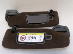 PORSCHE Porsche 911 991 Convertible Sun Visor Espresso Brown Sun Visor Trim Set OJ8 — thumbnail 2