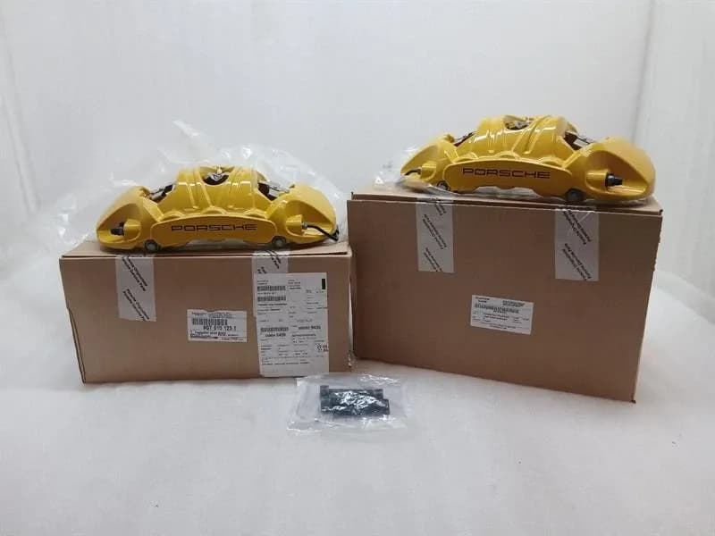 PORSCHE Porsche 911 992 GT3 Brake Caliper 9GT615123T PCCB Yellow Front Brake Caliper Set