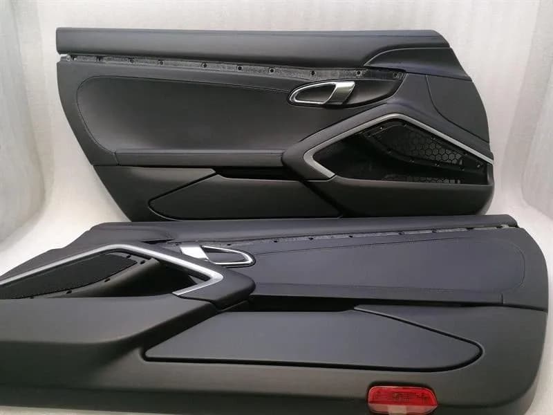PORSCHE Porsche 911 991 door card set set 991 black leather door panel Burmester