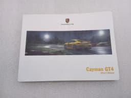 PORSCHE Porsche Cayman 981 GT4 Owners Manual 981 Vehicle Manual — thumbnail 4