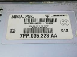 PORSCHE Porsche Boxster 981 Amplifier 7PP035223AA Amplifier Bose — thumbnail 4