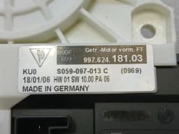 PORSCHE Porsche Cayman 987 door window motor 99762418103 set window regulator motor set — thumbnail 8