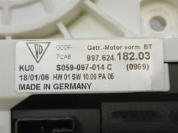 PORSCHE Porsche Cayman 987 door window motor 99762418103 set window regulator motor set — thumbnail 9