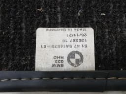 BMW BMW 4 M4 G82 G22 FLOOR MATS 51475A14E79 GENUINE M PERFORMANCE RIGHT HAND DRIVE RHD — thumbnail 10