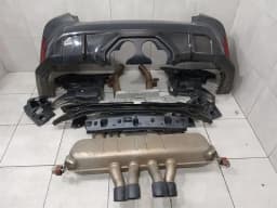 BMW OEM BMW M4 G82 REAR END Exhaust Silencer 5A23284 Exhaust M-PERFORMANCE TITANIUM — thumbnail 1