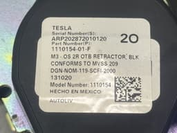 TESLA 1110154-01-F 111015401F Seat Belt Rear Left TESLA MODEL 3 (2017-) — thumbnail 4