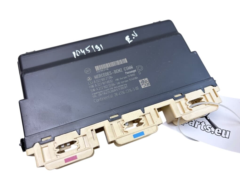 MERCEDES-BENZ A2229009512 Seats control unit MERCEDES-BENZ S-CLASS (W222, X222) (2013-2020)